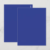 Solid Deep Blue Backdrop | Bold Minimalist Design ポストカード (正面/裏面)