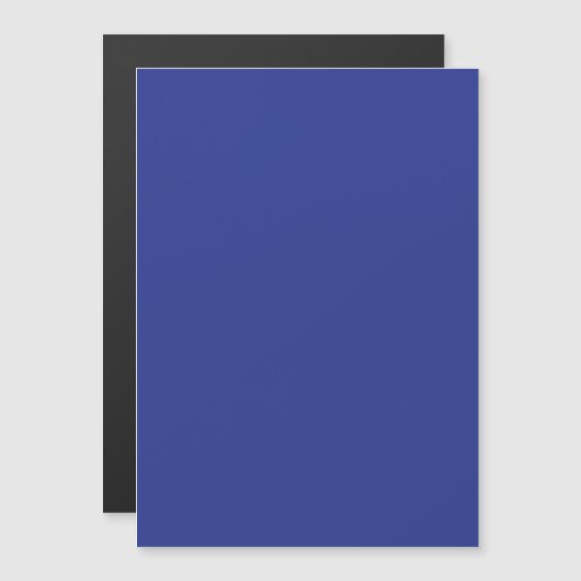 Solid Deep Blue Backdrop | Bold Minimalist Design マグネット招待状 (正面/裏面)