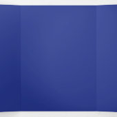 Solid Deep Blue Backdrop | Bold Minimalist Design 三つ折り招待状 (内部中)