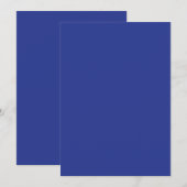 Solid Deep Blue Backdrop | Bold Minimalist Design 案内状 (正面/裏面)