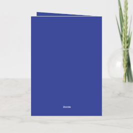 Solid Deep Blue Backdrop | Bold Minimalist Design 箔グリーティングカード