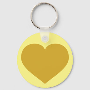 Solid Gold Heart Keychain キーホルダー