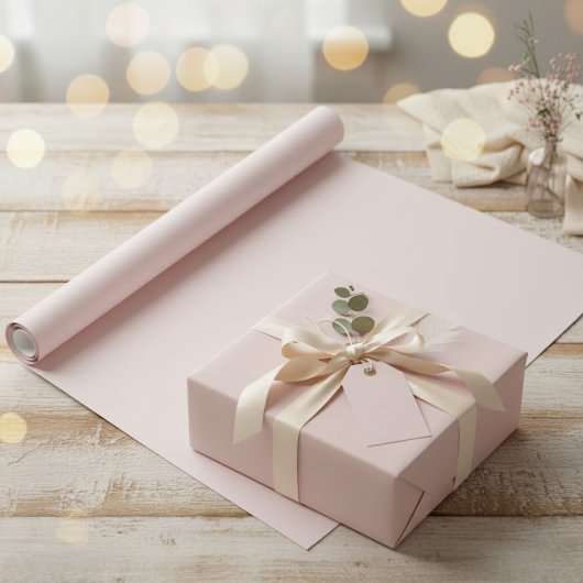 Solid Light Pink / Dusty Pink Gift Wrap Paper ラッピングペーパー