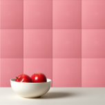 Solid light salmon pink タイル<br><div class="desc">Solid color coral pink design.</div>
