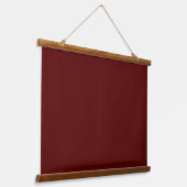 Solid Maroon 36"x26" Horizontal 吊り下げ型タペストリー (傾斜あり)