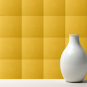 Solid medium cadmium yellow amber タイル