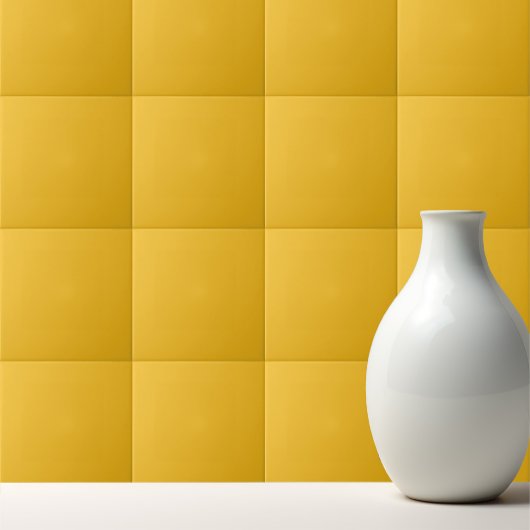 Solid medium cadmium yellow amber タイル