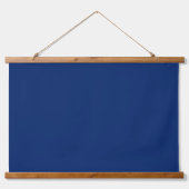 Solid Navy Blue 36"x26" Horizontal 吊り下げ型タペストリー (正面)