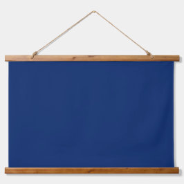 Solid Navy Blue 36"x26" Horizontal 吊り下げ型タペストリー