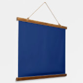 Solid Navy Blue 36"x26" Horizontal 吊り下げ型タペストリー (傾斜あり)