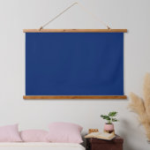 Solid Navy Blue 36"x26" Horizontal 吊り下げ型タペストリー (寝室)