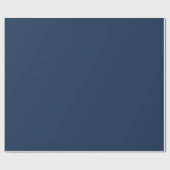 Solid Navy Blue Matte Gift Wrap Paper ラッピングペーパー (フラット)