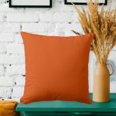 Solid Orange Cushion for Autumn Decorations クッション