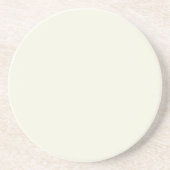 Solid Pale Butter Yellow Coaster コースター (正面)