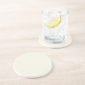 Solid Pale Butter Yellow Coaster コースター (側面)