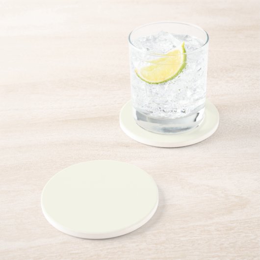 Solid Pale Butter Yellow Coaster コースター (側面)