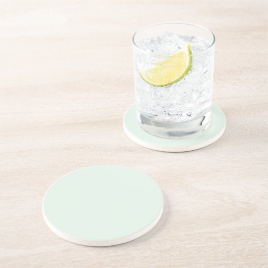 Solid Pale Mint Green Coaster コースター (側面)