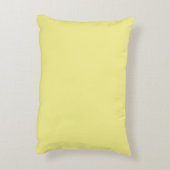 Solid pale yellow アクセントクッション (裏面(縦))
