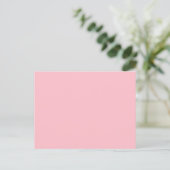 Solid Pink Post Card Personalized Greeting Design ポストカード (スタンド正面)