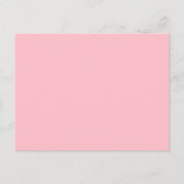 Solid Pink Post Card Personalized Greeting Design ポストカード