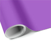 Solid plain violet bright purple ラッピングペーパー (ロールコーナー)