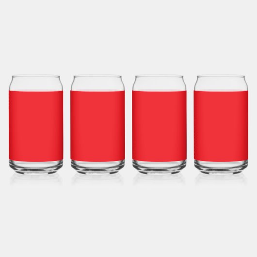 Solid Red Background  ガラス缶 (裏面)