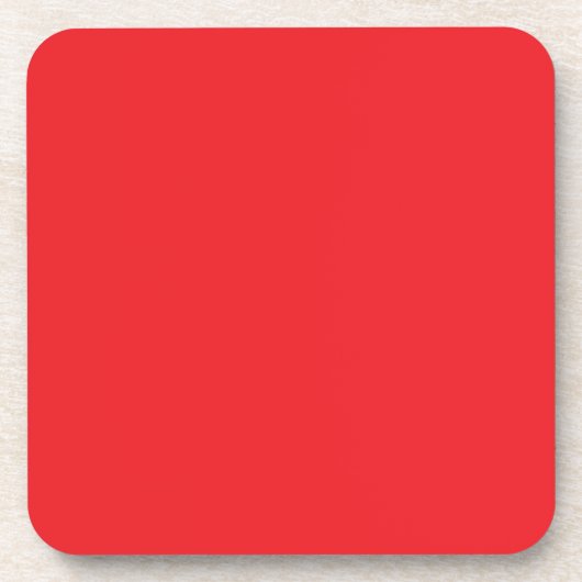 Solid Red Background  コースター (正面)