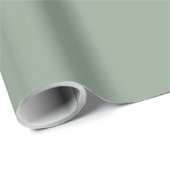 Solid Sage Green Matte Gift Wrap Paper ラッピングペーパー (ロールコーナー)