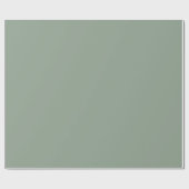 Solid Sage Green Matte Gift Wrap Paper ラッピングペーパー (フラット)