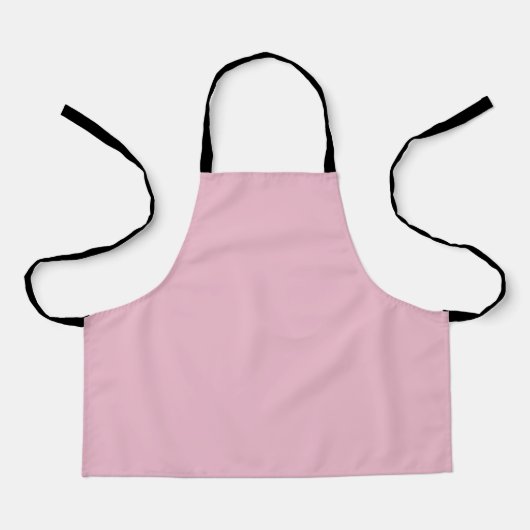 Solid Soft Blush Pink Apron エプロン (正面)