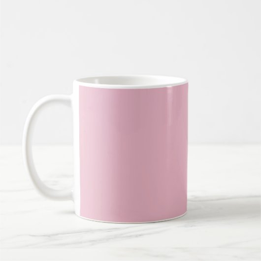 Solid Soft Blush Pink Mug コーヒーマグカップ (左)