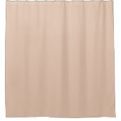 Solid Soft Light Paste Peach Beige Pink Color シャワーカーテン (正面)