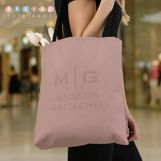 Solid Soft Light Paste Terracotta Pink Red Color トートバッグ