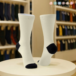 Solid Soft Light Pastel Beige Cream Yellow Color  ソックス