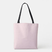 Solid Soft Light Pastel Beige Pink Color トートバッグ (裏面)