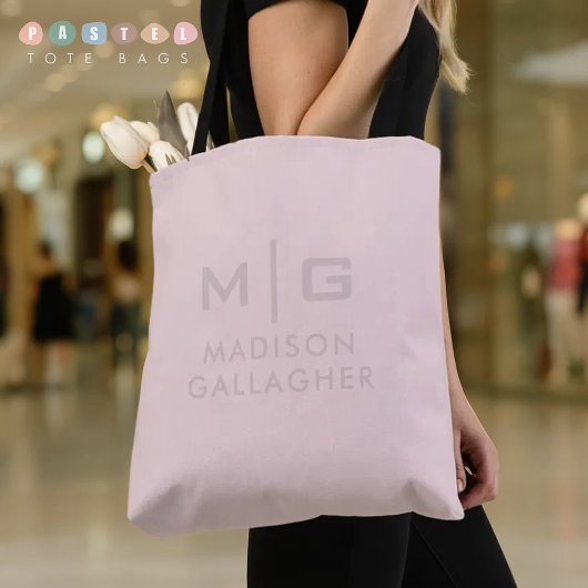 Solid Soft Light Pastel Beige Pink Color トートバッグ