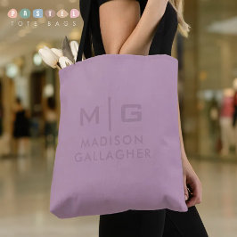 Solid Soft Light Pastel Lavender Purple Color トートバッグ