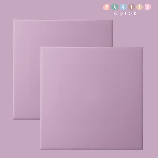 Solid Soft Light Pastel Purple White Color タイル