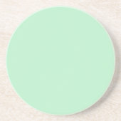 Solid Soft Mint Green Coaster コースター (正面)