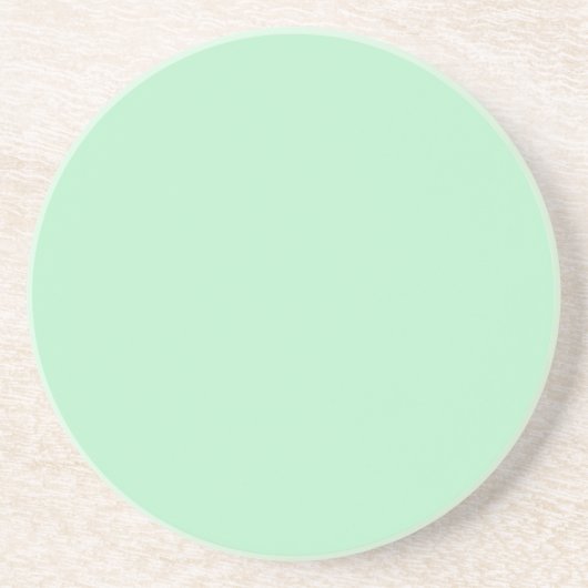 Solid Soft Mint Green Coaster コースター (正面)