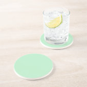 Solid Soft Mint Green Coaster コースター (側面)