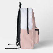 Solid Soft Pastel Pink Leggings Minimalist Athleis プリントバックパック (左)