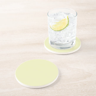 Solid Soft Pastel Yellow Coaster コースター