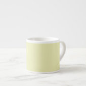 Solid Soft Pastel Yellow Espresso Cup エスプレッソカップ (正面右)