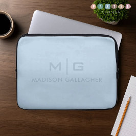 Solid Soft Sky Light Pastel Baby Blue Color ラップトップスリーブ