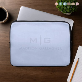 Solid Soft Sky Light Pastel Baby Blue Color ラップトップスリーブ