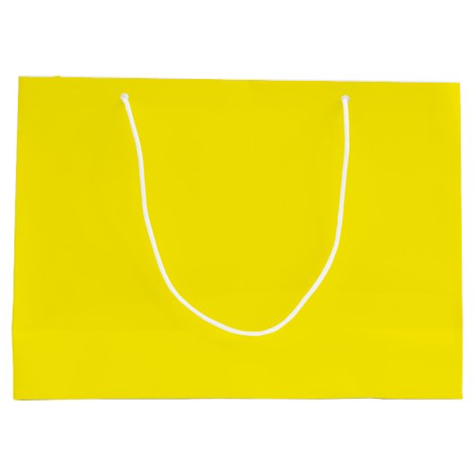 Solid Sunny Yellow Color ラージペーパーバッグ (裏面)