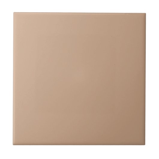 Solid Tan Color | #cca688 Ceramic Tile タイル (正面)