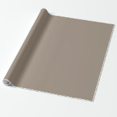 Solid taupe dusty brown ラッピングペーパー (アンロールド)