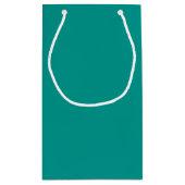 Solid Teal Green スモールペーパーバッグ (裏面)